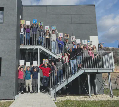The FI + VEO team with their artwork